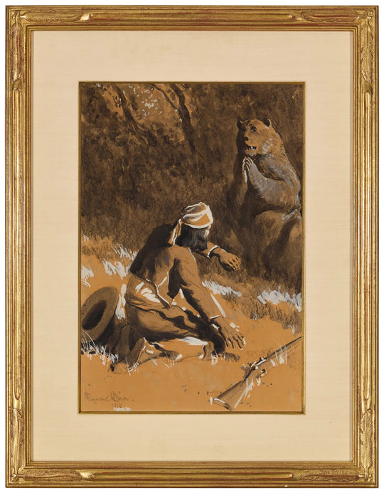 Hunter and Bear by Maynard Dixon
