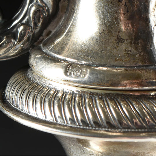 A Pair of Austro-Hungarian Coin Silver Candelabras