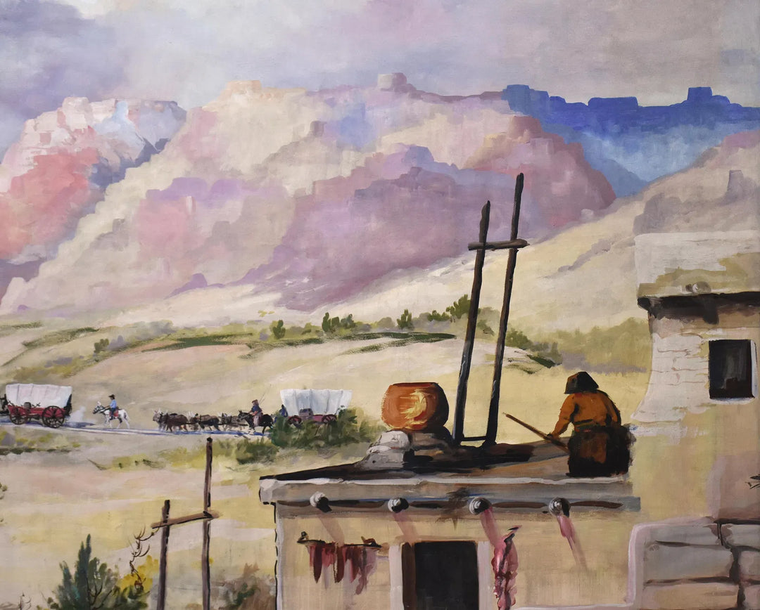 The Santa Fe Trail by Frank Tenney Johnson