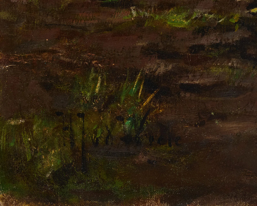 Ploughing with Oxen by Hermanus Johannes van der Weele
