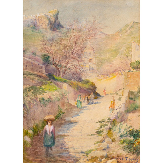 Near Roccabruna, Italy, 1874 by Louis Comfort Tiffany