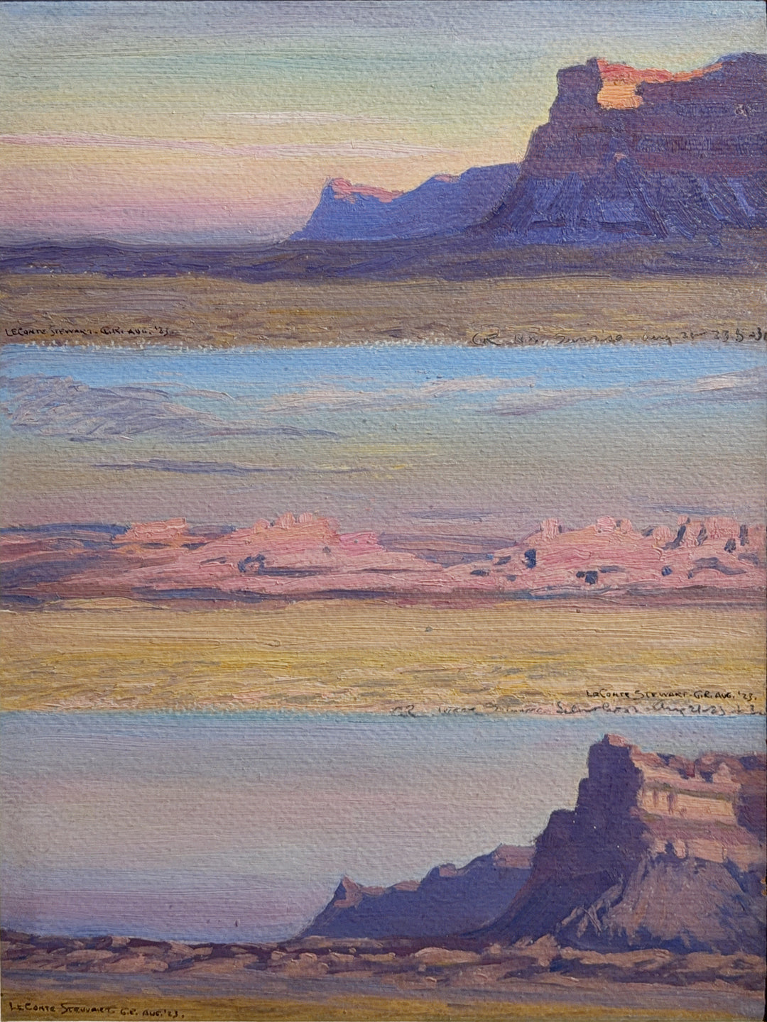 Green River Triptych, August 1923 by LeConte Stewart