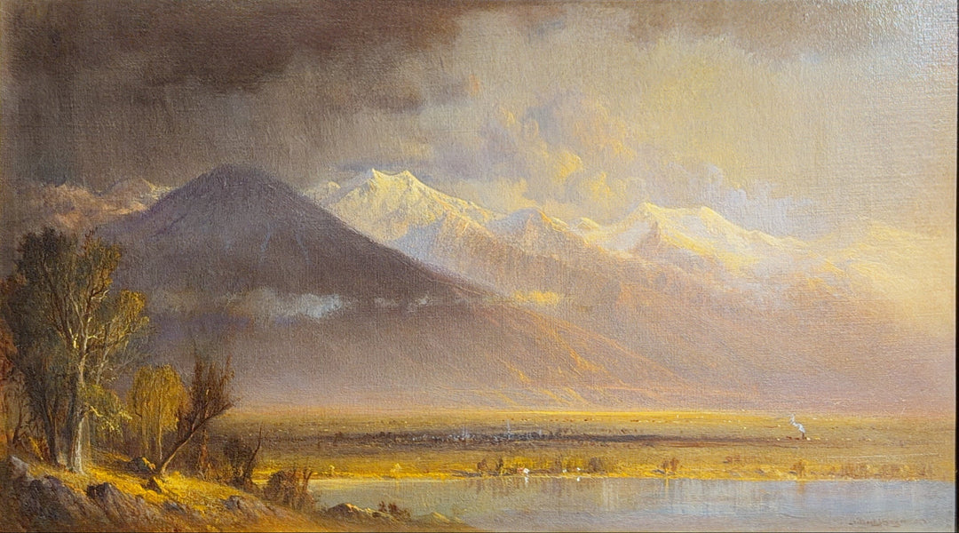 Wasatch Range above Salt Lake City by Gilbert Munger