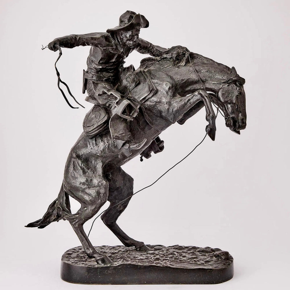 The Bronco Buster by Frederic Remington