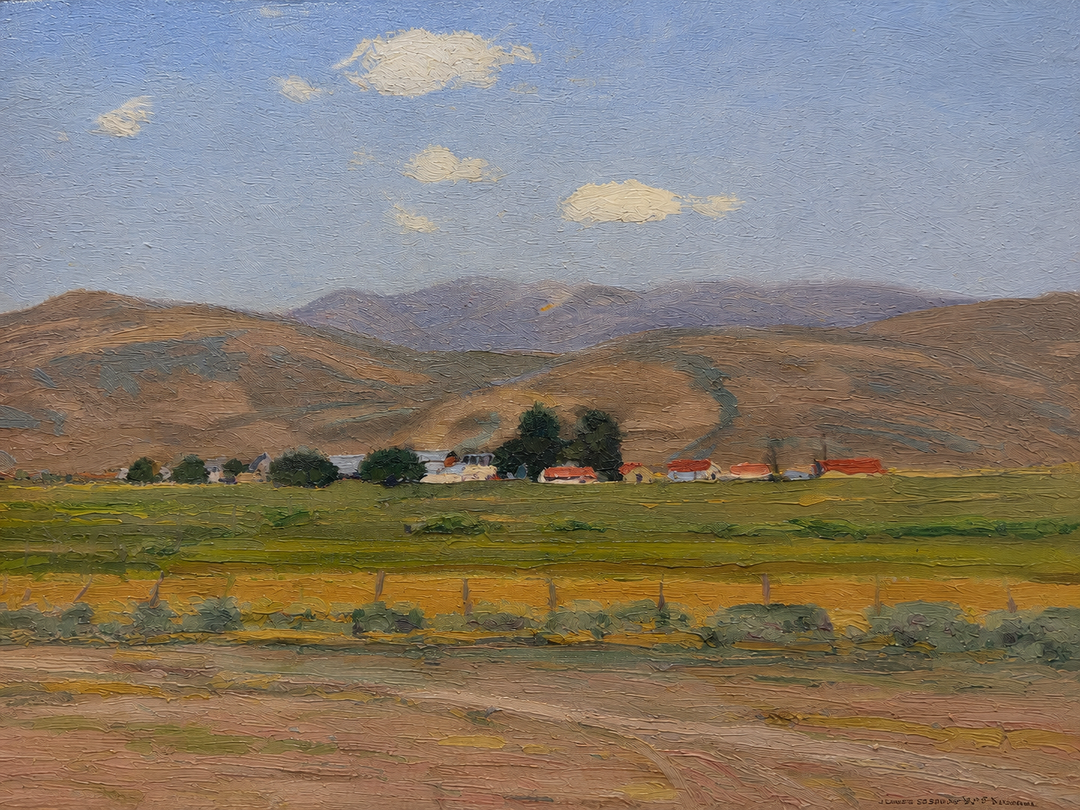 Red Roofs, Nevada – 1930 by LeConte Stewart