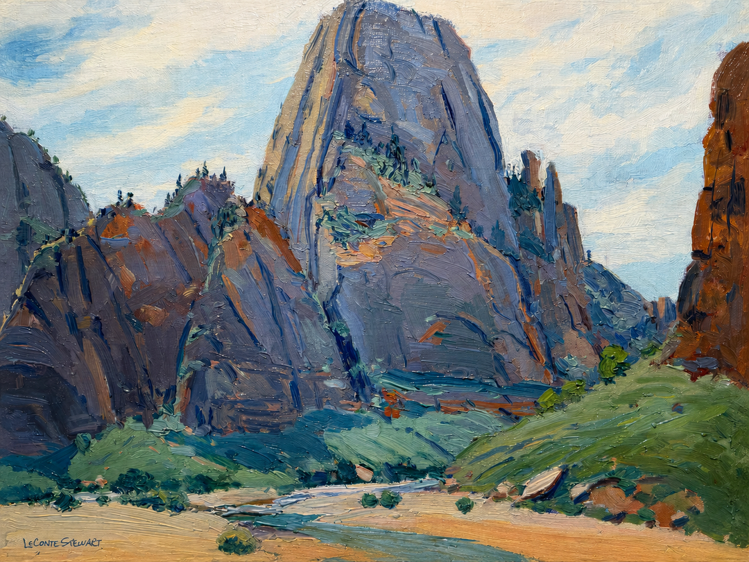 El Gobernador, Zions Canyon – July 1929 LeConte Stewart