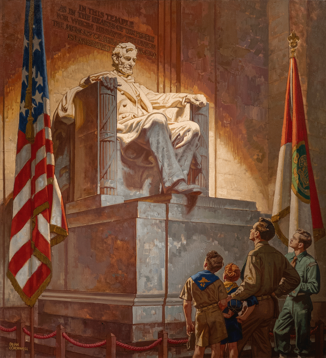 Lincoln Memorial by Dean Cornwell (1892–1960)