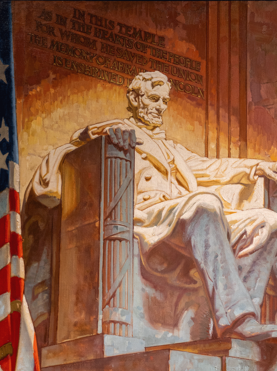 Lincoln Memorial by Dean Cornwell (1892–1960)