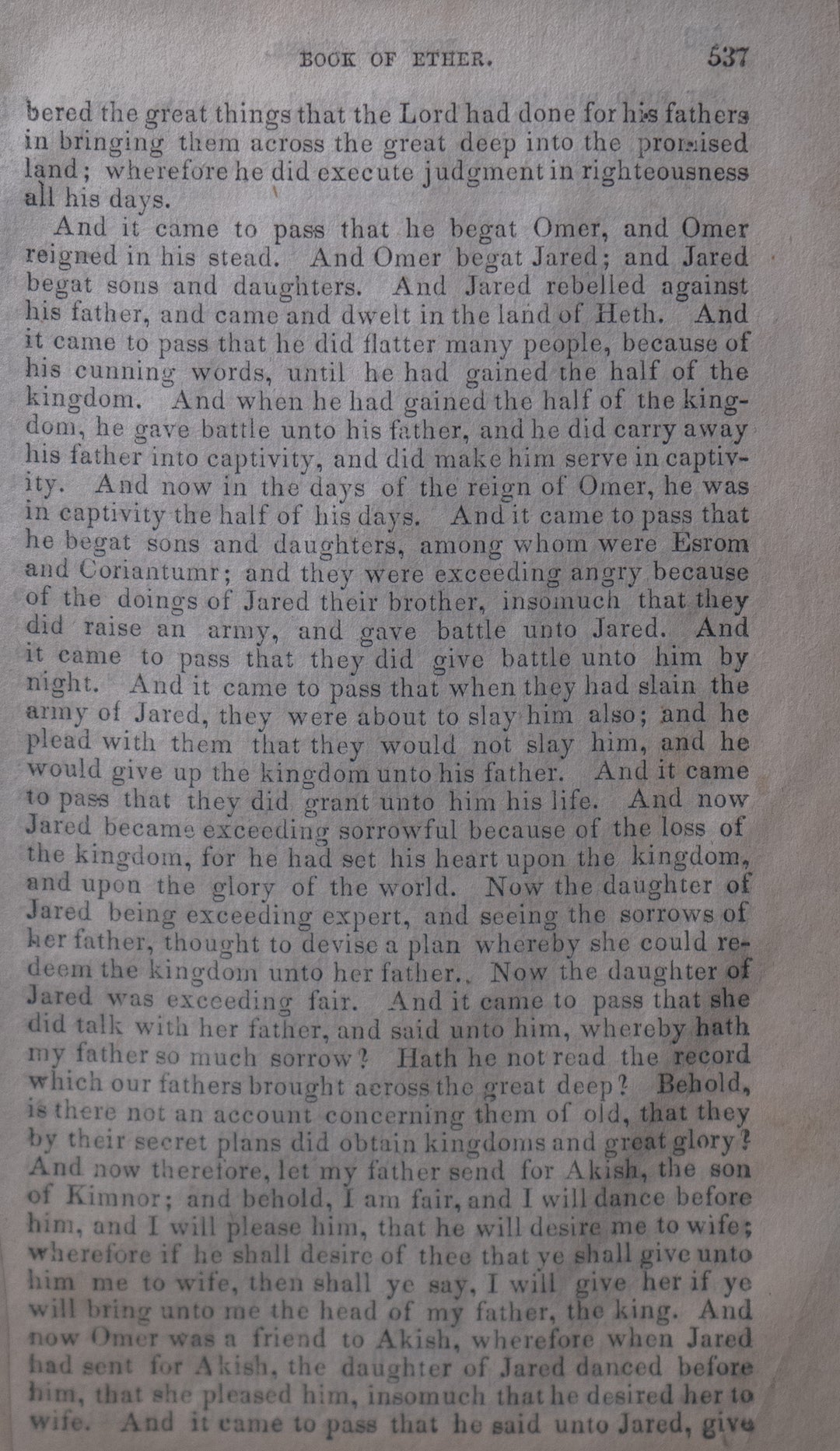 A Single Page from Each of the Editions of the Book of Mormon Published During the Life of Joseph Smith Jr.