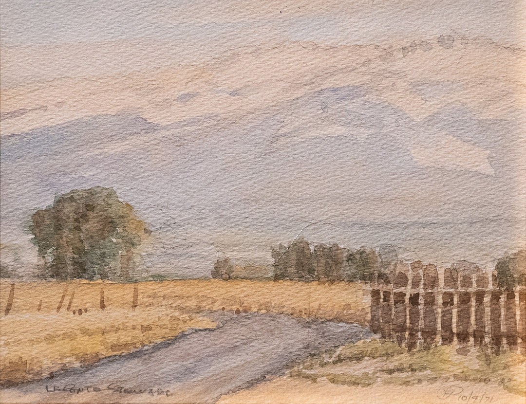 Utah Farm Road (Oct. 4, 1971) by LeConte Stewart