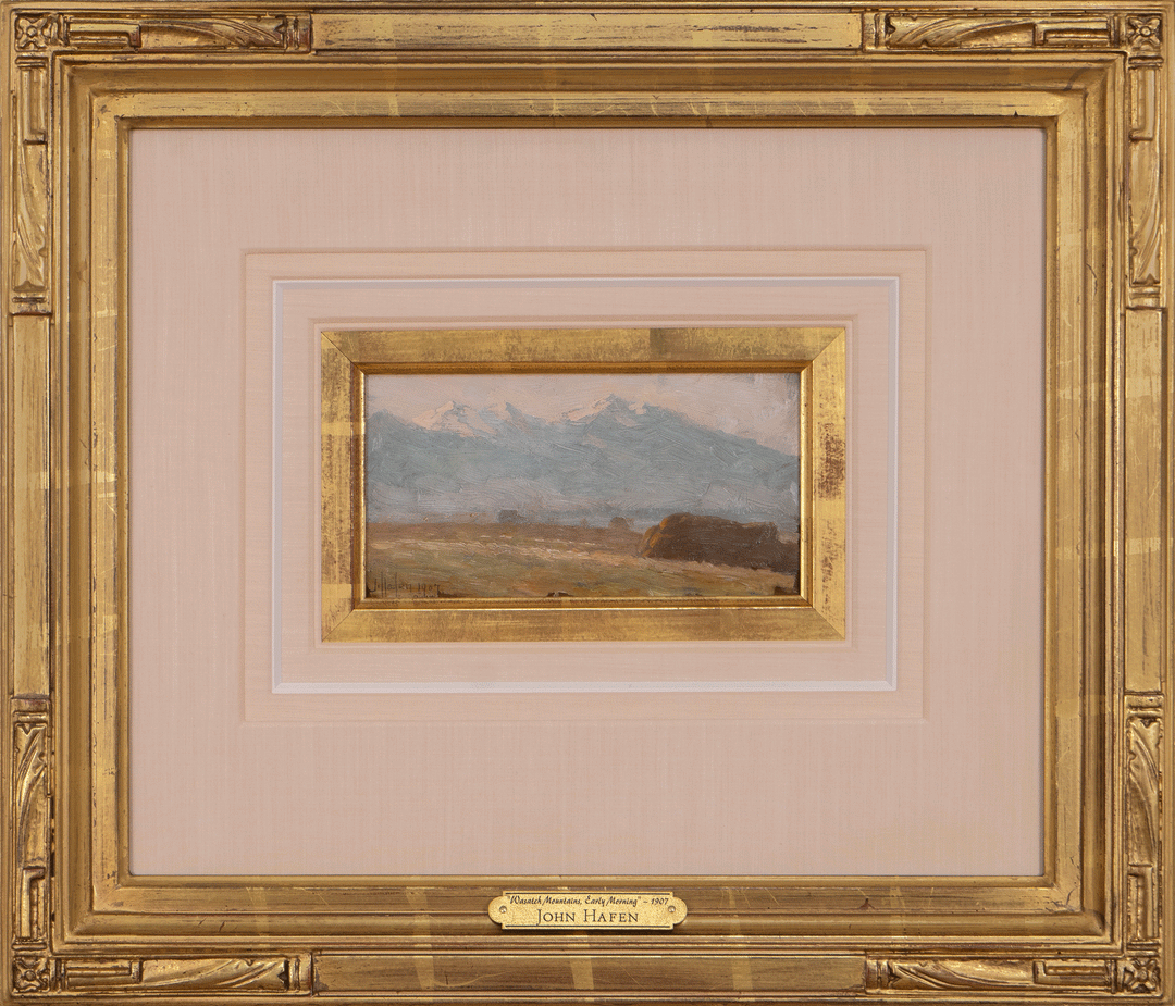 Wasatch Mountain, Early Morning, (1907) by John Hafen (Utah, 1856-1910)