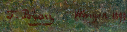 Figures Walking in Wengen by Tina Blau