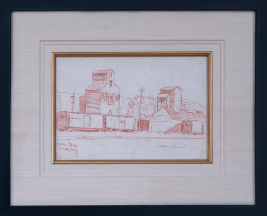 Grain Elevators, Arimo, Idaho by Leconte Stewart