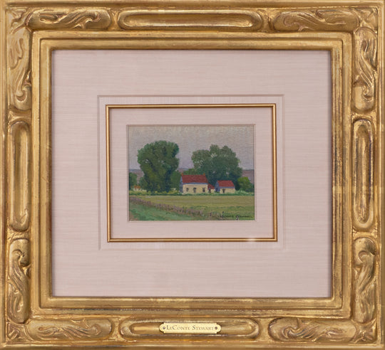 Farmstead with Red Roofs by Leconte Stewart