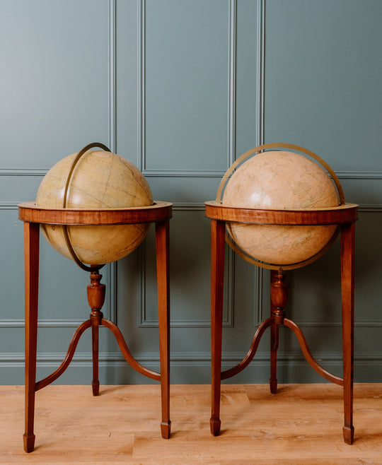 Pair of 19th Century Celestial and Terrestrial Globes