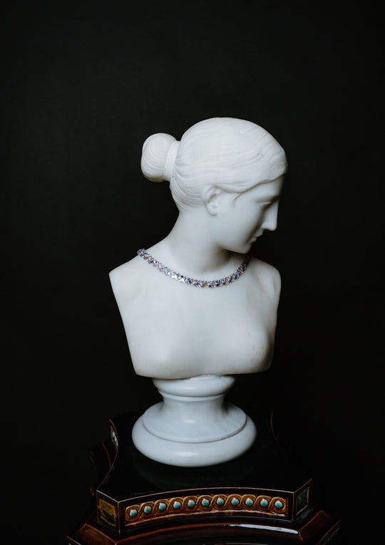 Multi-Color Sapphire and Diamond Necklace by Oscar Friedman