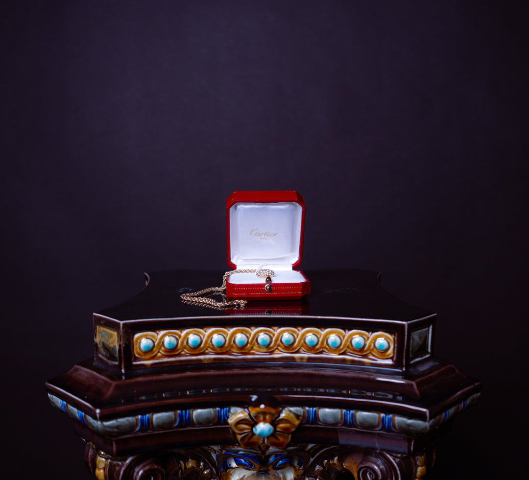 Diamond Heart Pendant on Rope Chain by Cartier