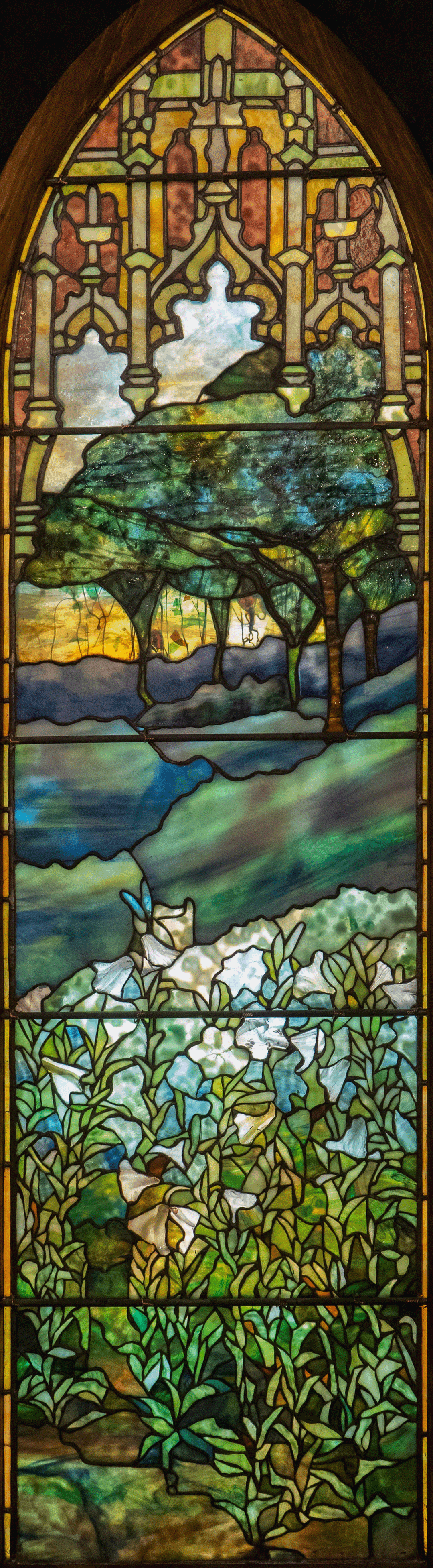 Tiffany Studios Stained Glass Window, Resurrection Angel (1900)