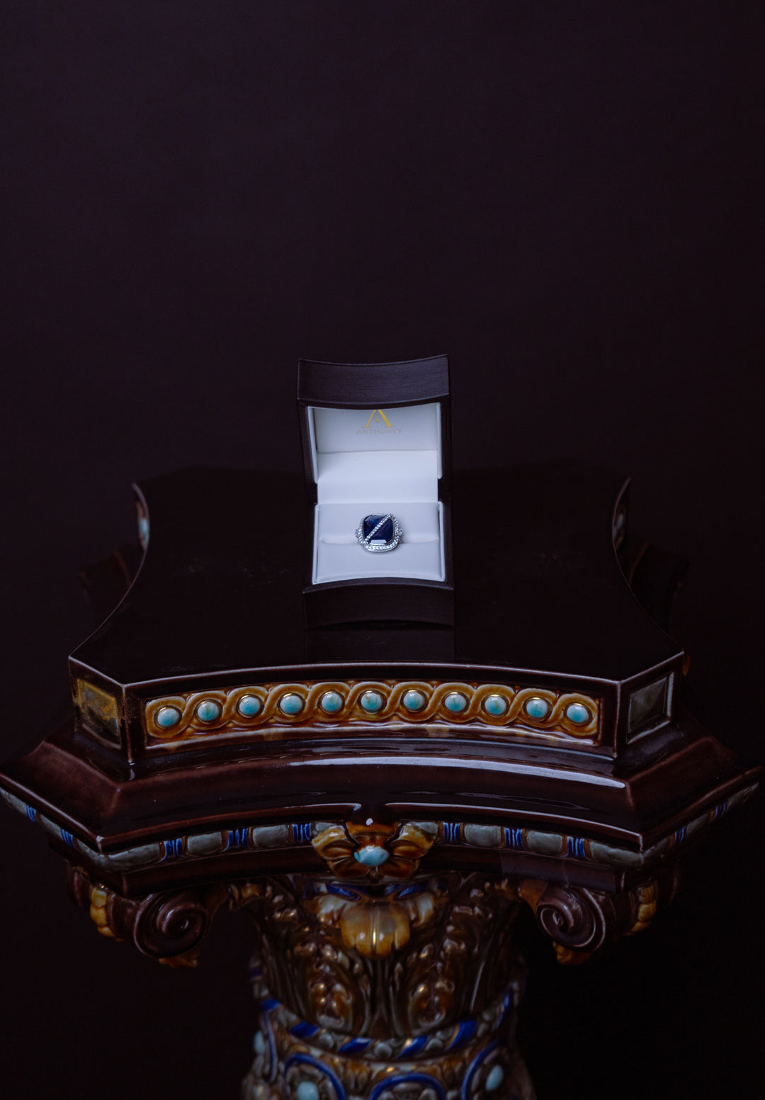 Sri Lankan Sapphire and Diamond Ring