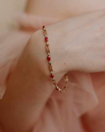 Ruby Chain Bracelet