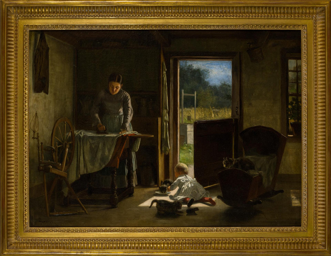 Baby Playing with Kittens by John Henry Dolph