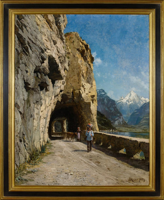 Lake Lucerne, (1884) by Peder Mørk Mønsted