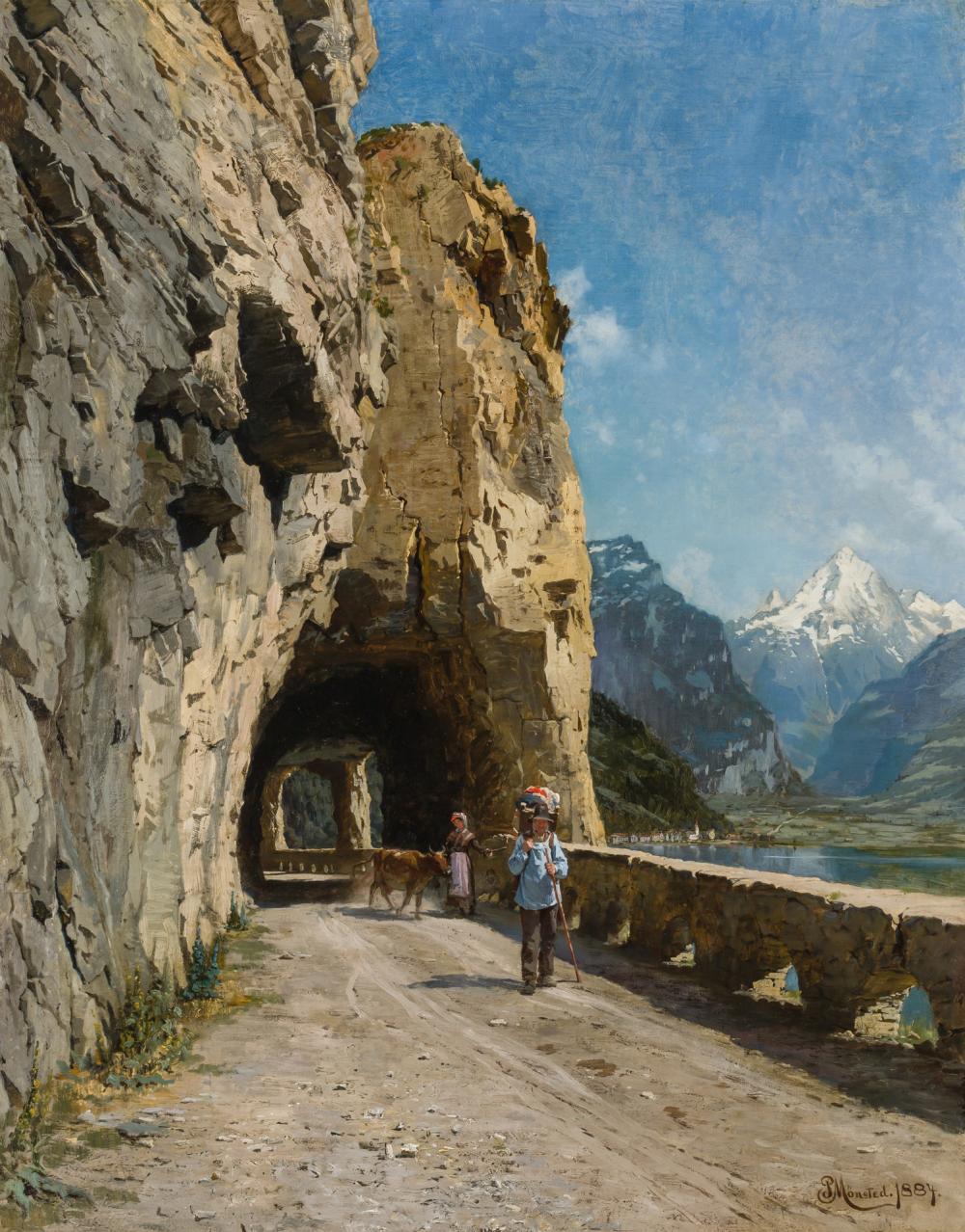 Lake Lucerne, (1884) by Peder Mørk Mønsted