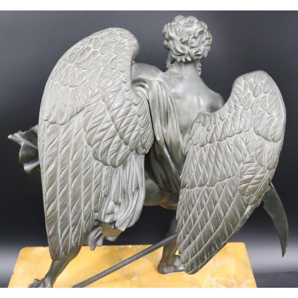 A French Bronze Mantel Clock: Chronos with Scythe
