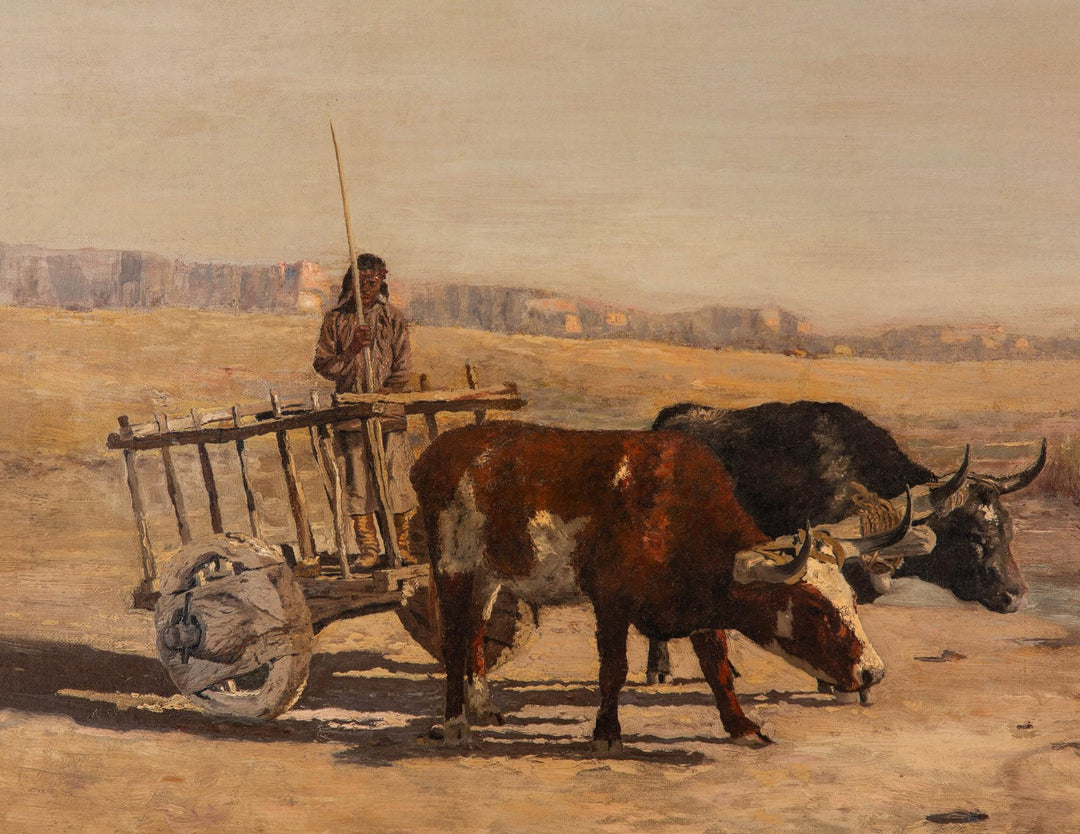 Ox Cart, N.M. by Charles Partridge Adams