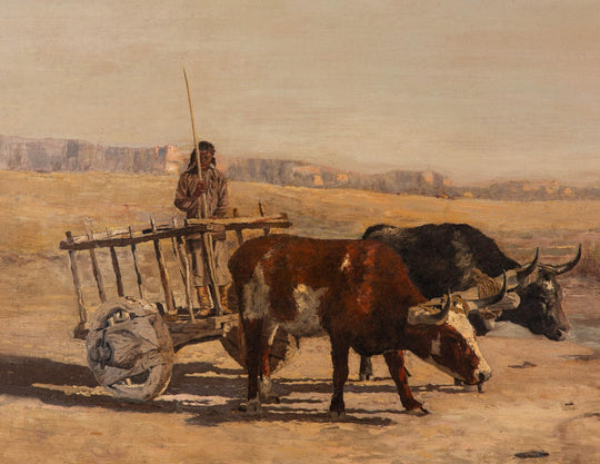 Ox Cart, N.M. by Charles Partridge Adams