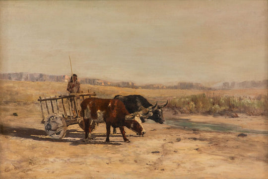 Ox Cart, N.M. by Charles Partridge Adams