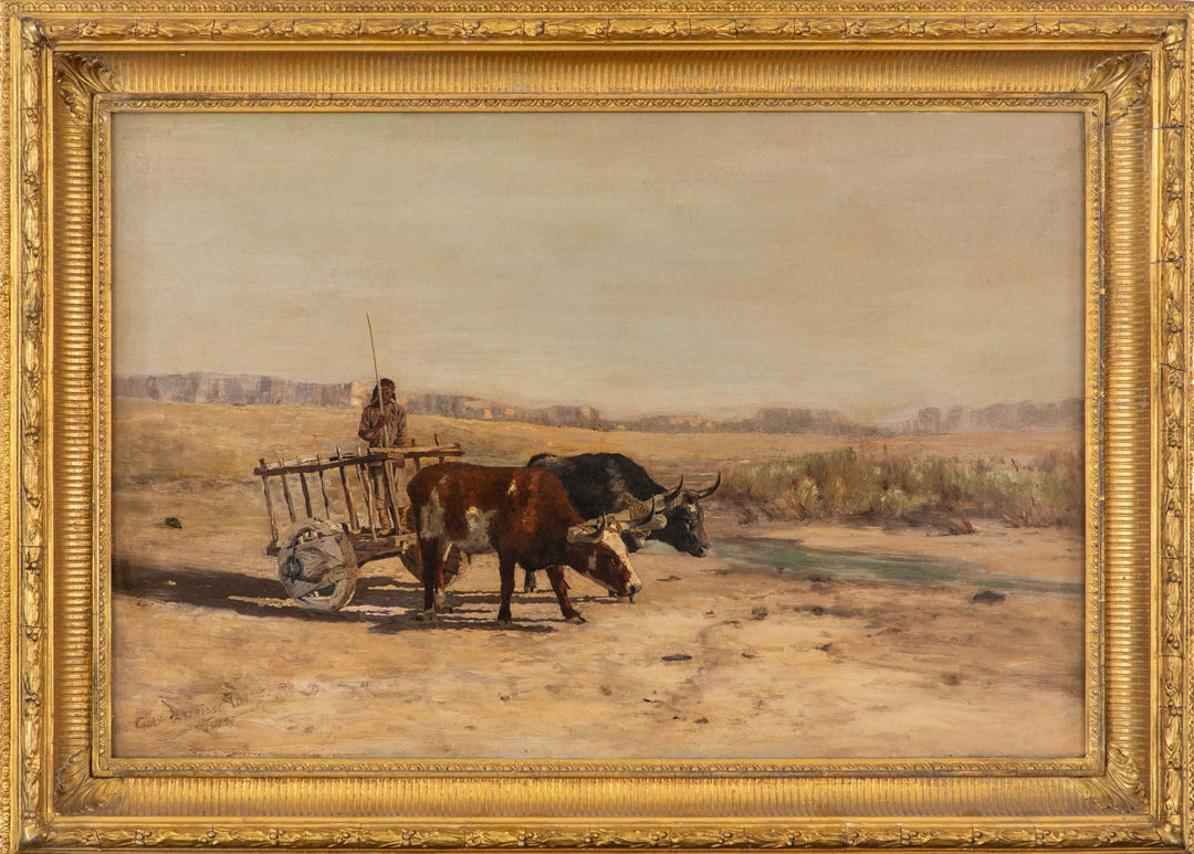 Ox Cart, N.M. by Charles Partridge Adams