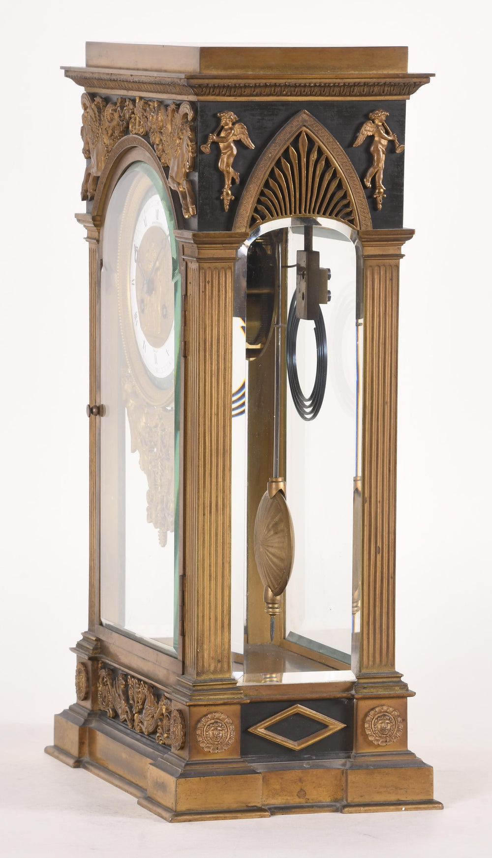 French Empire Revival Mantel Clock