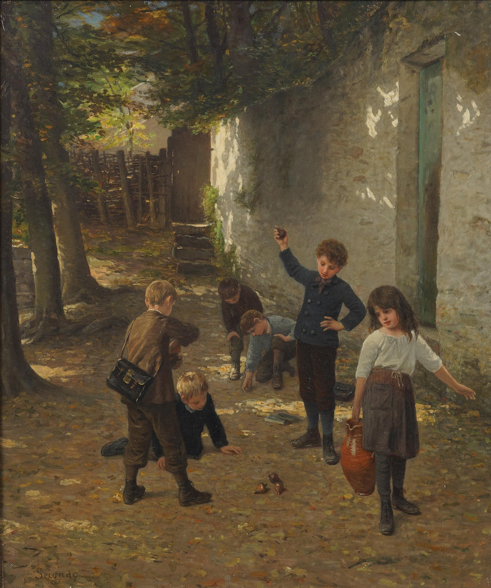 Partie de Toupies (A Game of Tops) by Paul Seignac