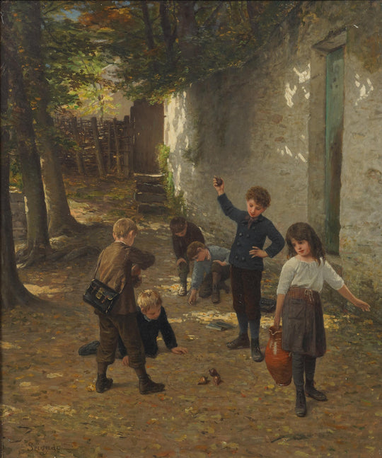 Partie de Toupies (A Game of Tops) by Paul Seignac