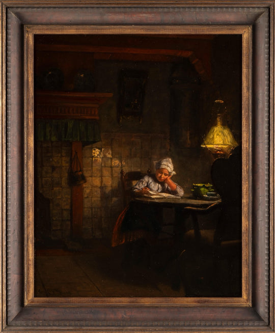 Woman Reading by Carl Emil Mücke