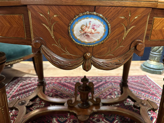 American Marquetry Rosewood Center Table