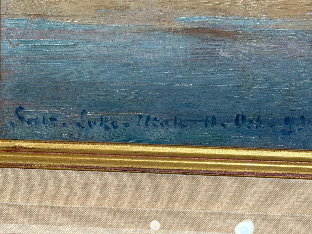 View of The Wasatch Mountains, Looking East From The Great Salt Lake, (c. 1893) by Carl Wuttke