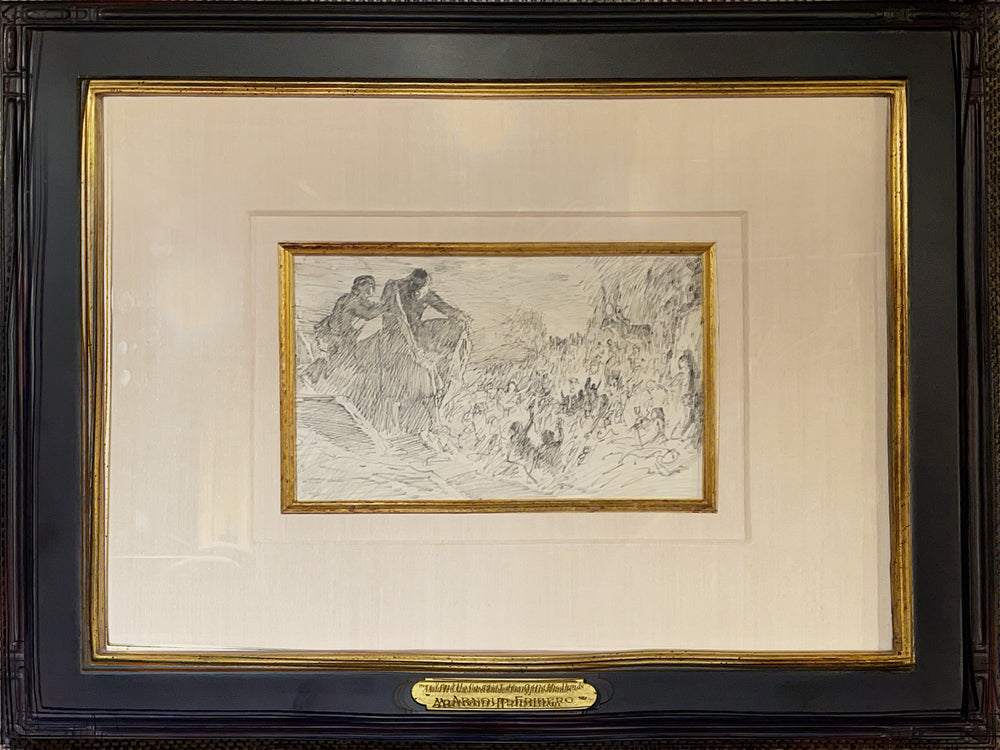 And He Cast the Tables Out of His Hands by Arnold Friberg