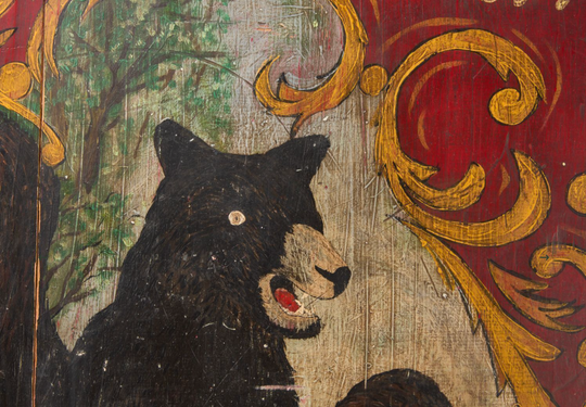 Browning Brothers Co. Trade Sign with Black Bear