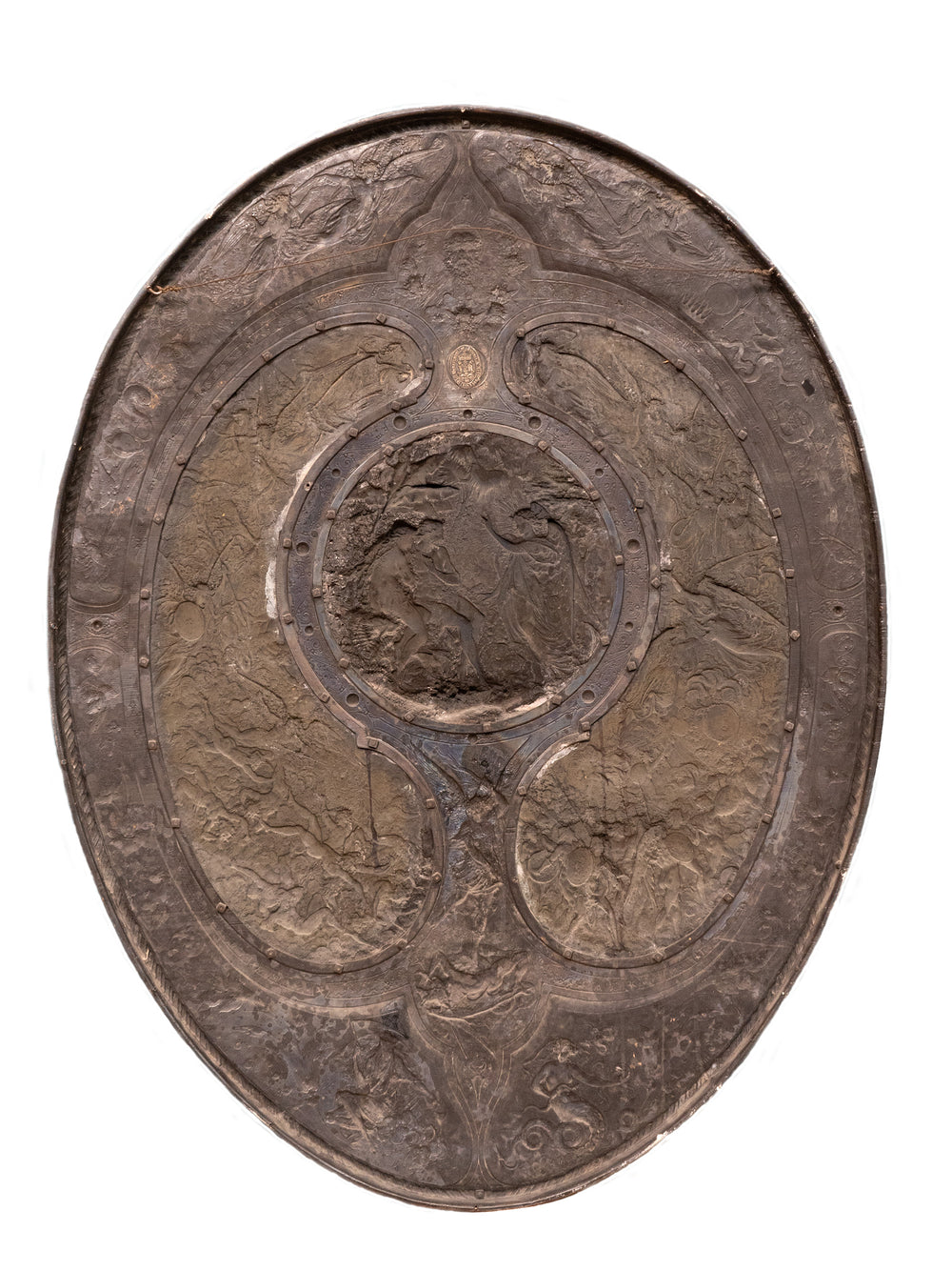 Adam and Eve Motif Hall Shield