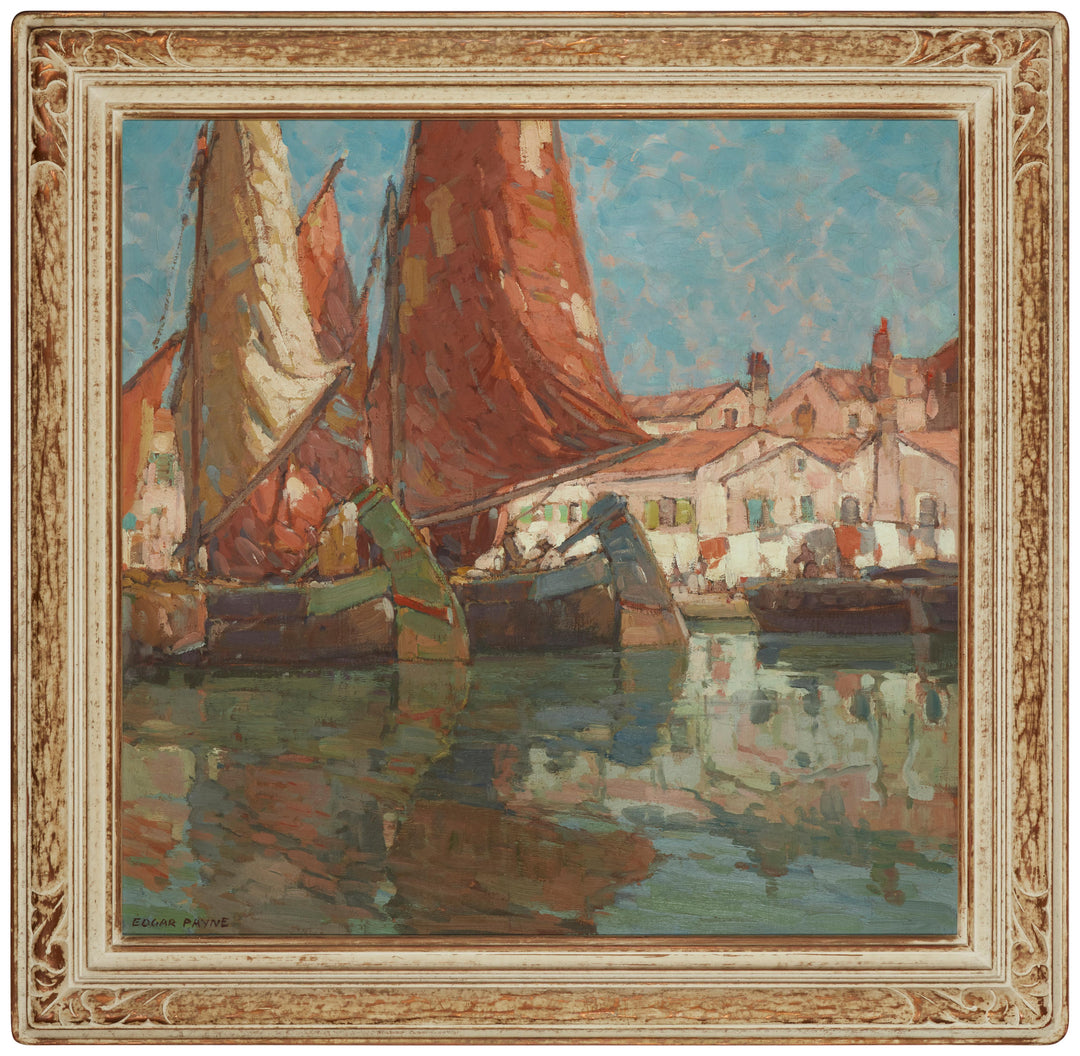 The Water Front, Sottomarina, Italy by Edgar Payne