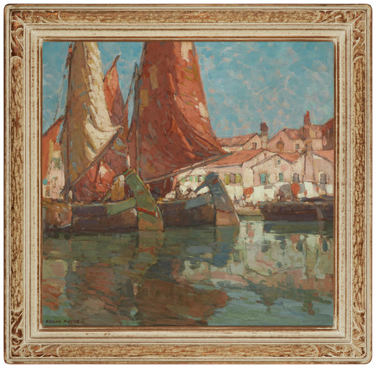 The Water Front, Sottomarina, Italy by Edgar Payne