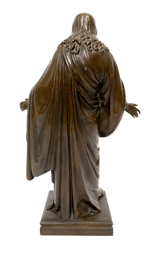 Christus Patinated Bronze Sculpture