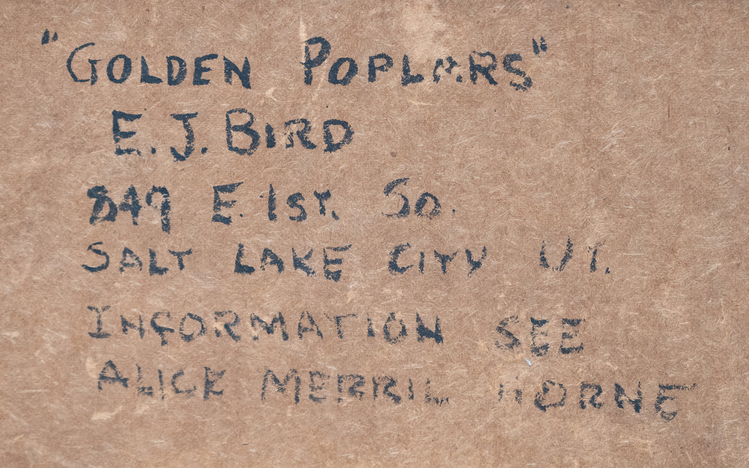 Golden Poplars, (1933) by E. J. Bird