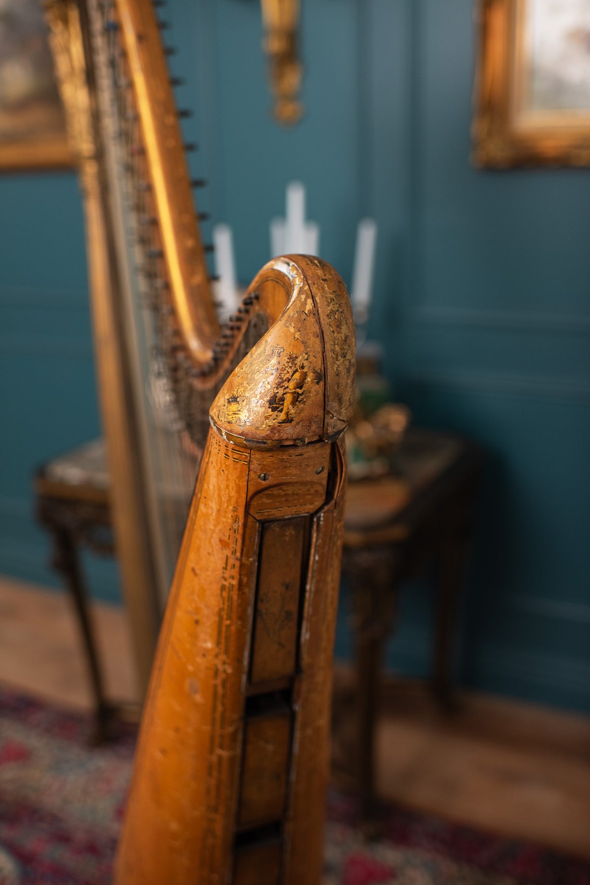 19th-century English Pedal Harp – Anthonys Fine Art & Antiques