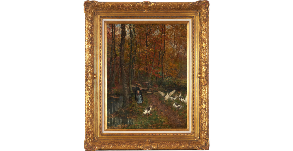 Tending to the Geese by Marie-François Firmin-Girard