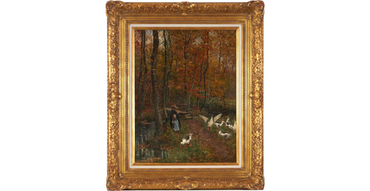 Tending to the Geese by Marie-François Firmin-Girard