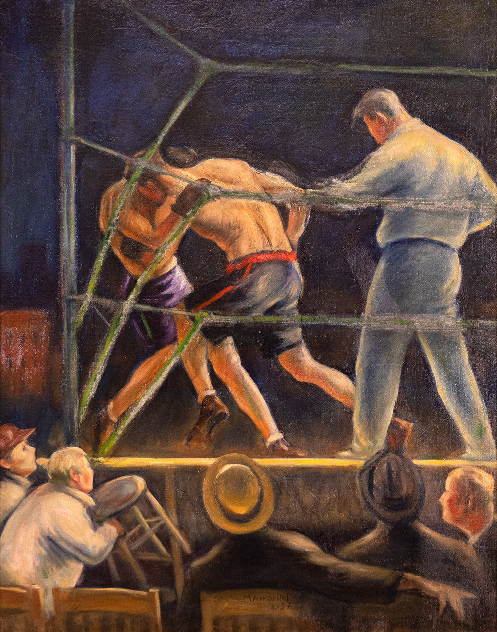The Artist at Ringside, (1934) by Mahonri Young