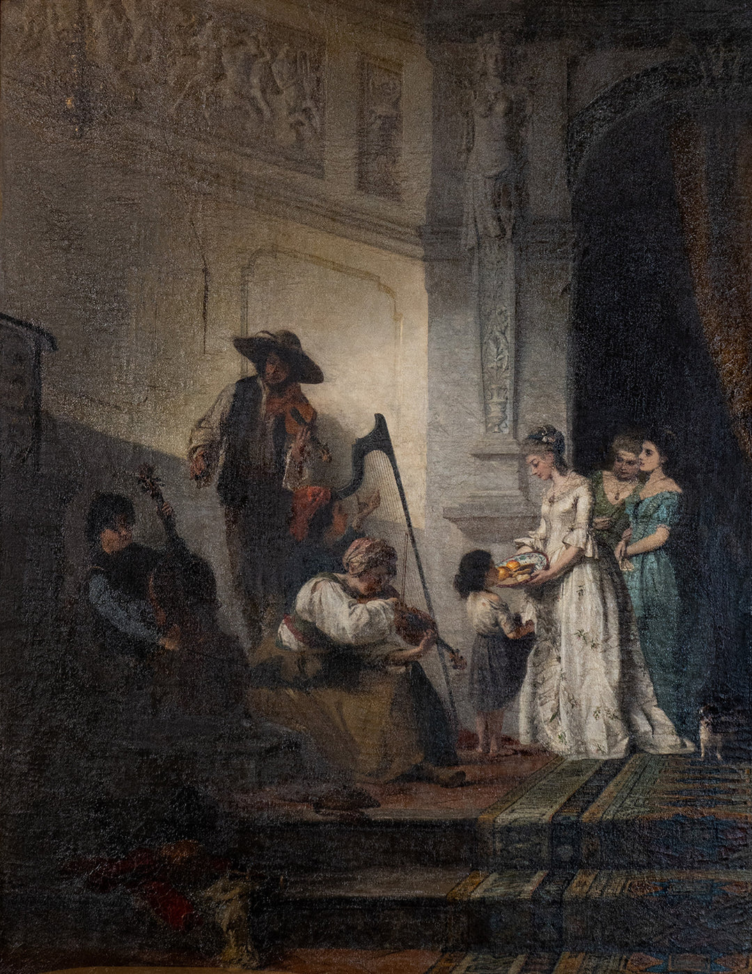 Peasant Minstrels by Heinrich Stelzner